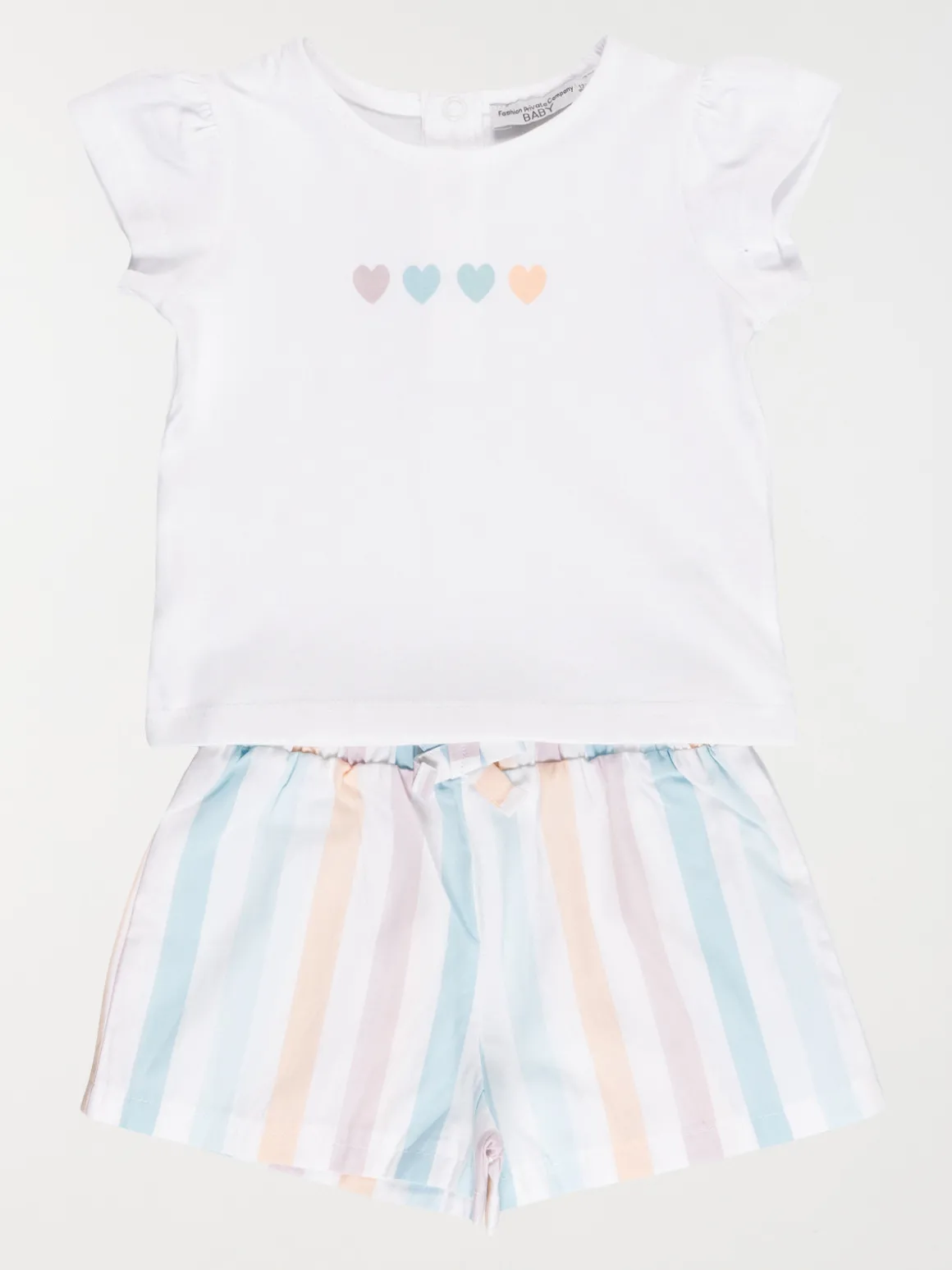 Ensemble fille t-shirt/short (3-36M)