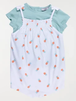 Ensemble imprimé ananas fille (3-36M)