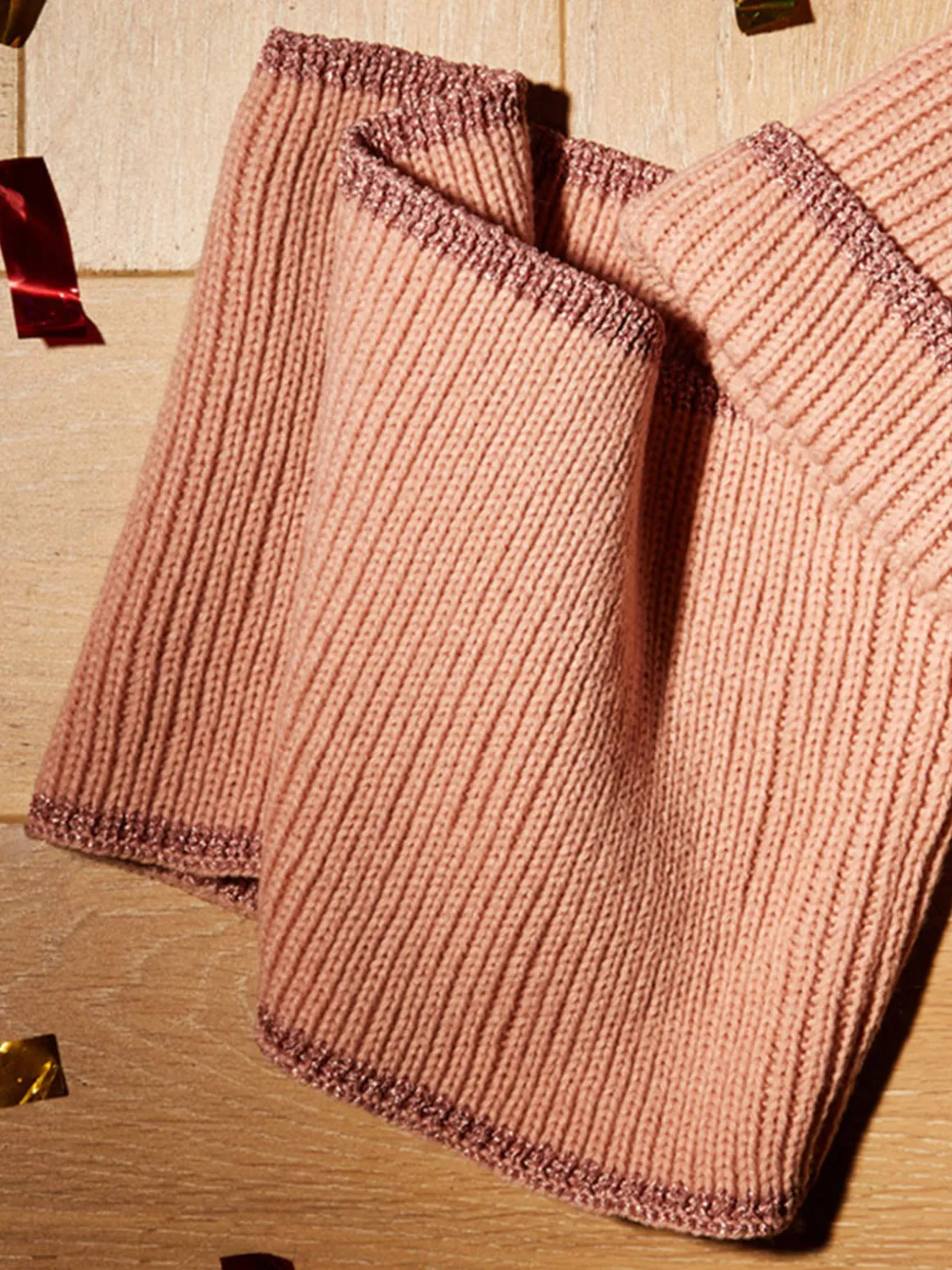 Ensemble rose bonnet et écharpe fille