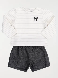Ensemble sweat et short fille (3-36M)
