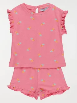 Ensemble t-shirt et short fille (3-36M)