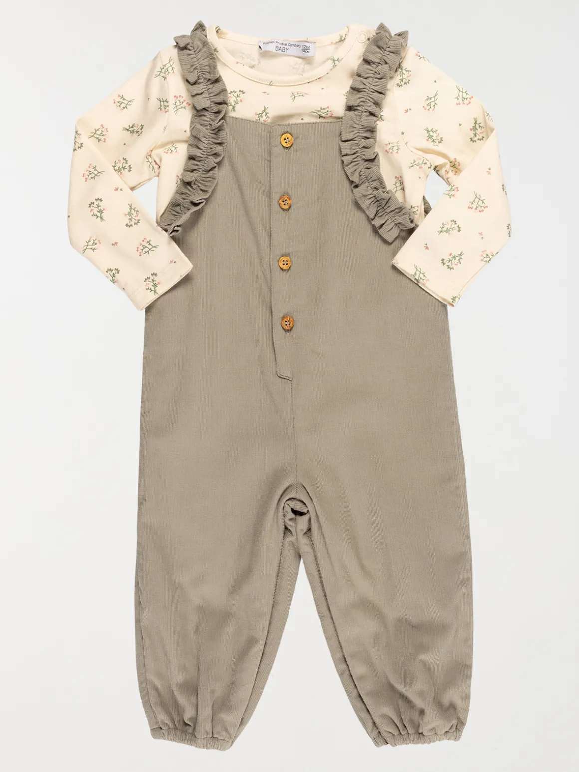 Ensemble t-shirt salopette fille (3-36M)