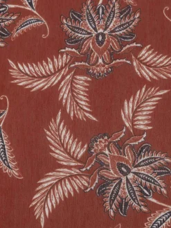 Foulard motif végétal femme