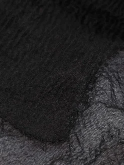 Foulard uni noir femme