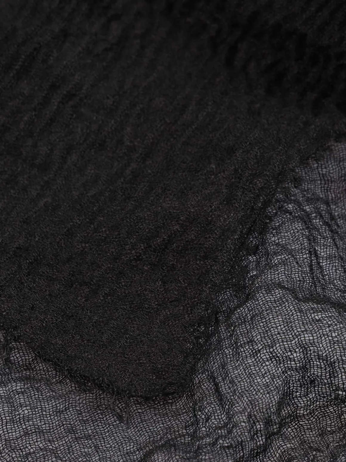 Foulard uni noir femme