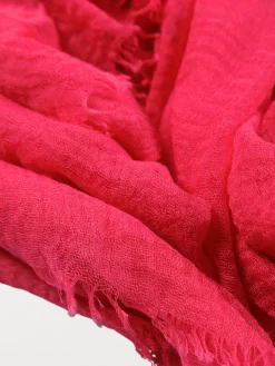 Foulard uni rose fiesta femme