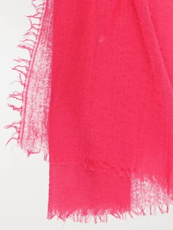 Foulard uni rose fiesta femme