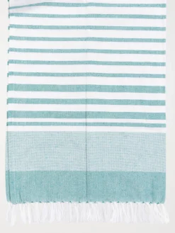 Fouta 80 x 150 cm verte