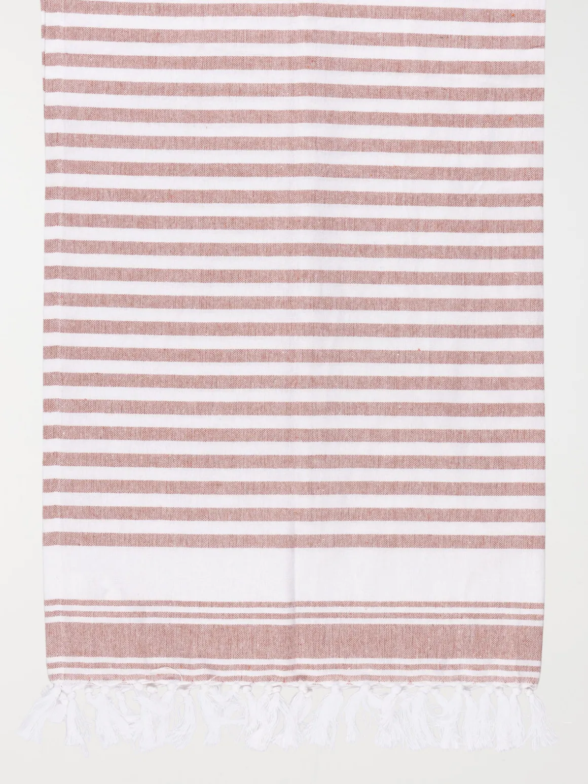 Fouta rayée terracotta femme 80 x 150 cm