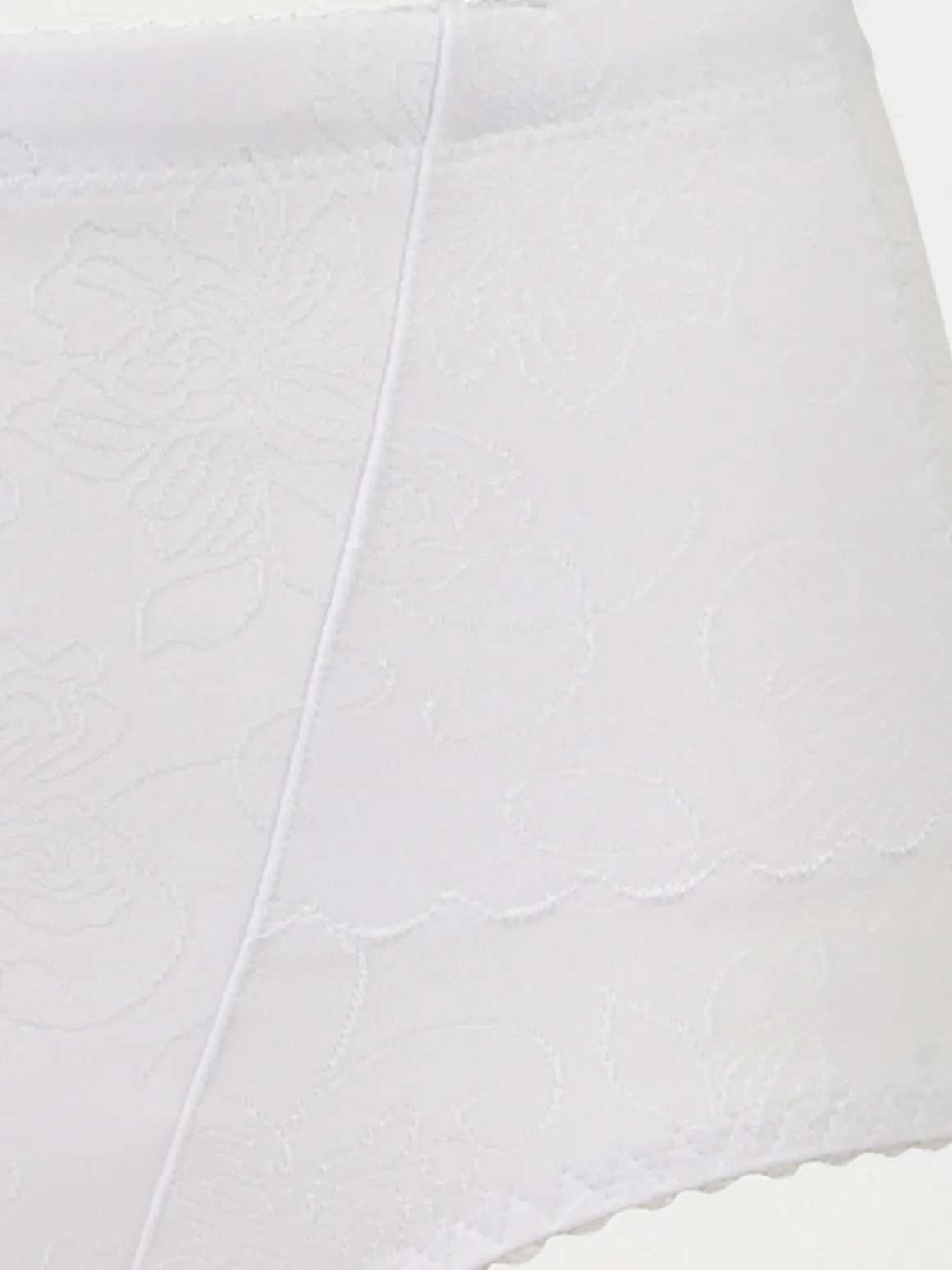 Gaine maintien brodée blanche femme