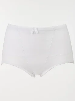 Gaine maintien brodée blanche femme