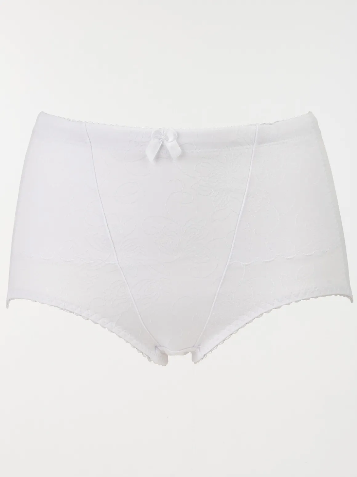 Gaine maintien brodée blanche femme