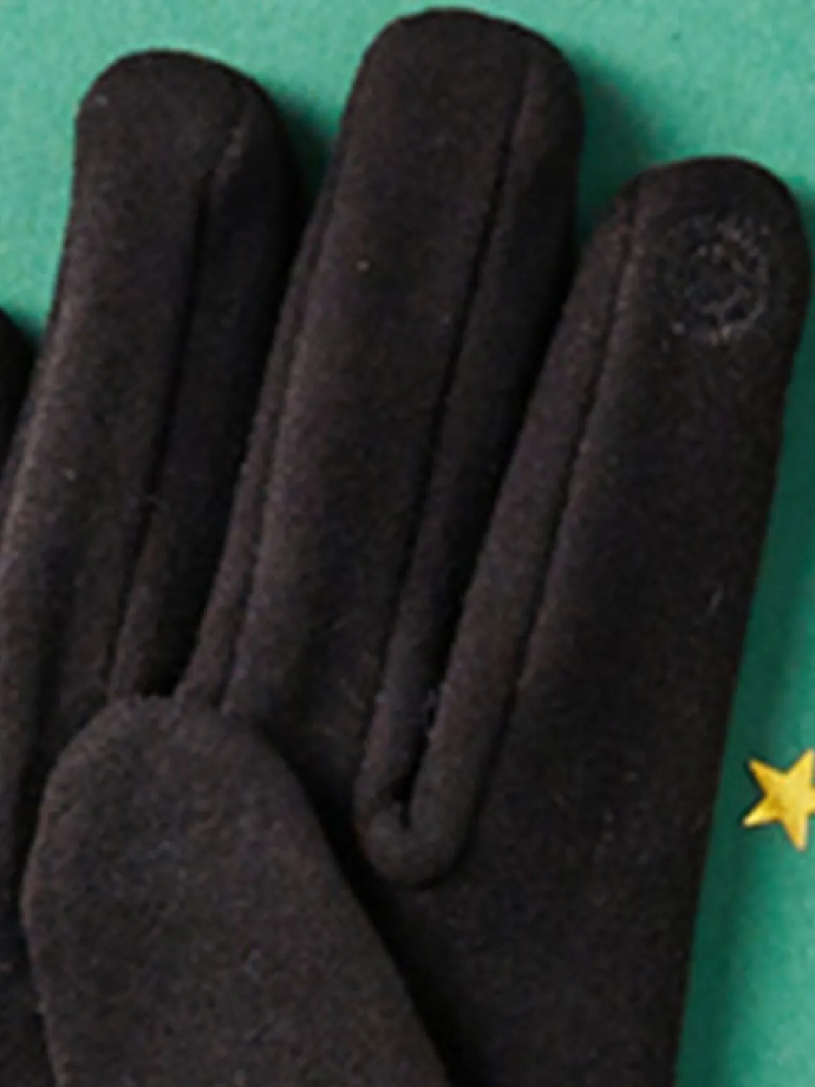 Gant bijou femme noir