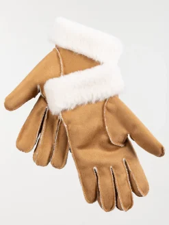 Gants bi-matière femme
