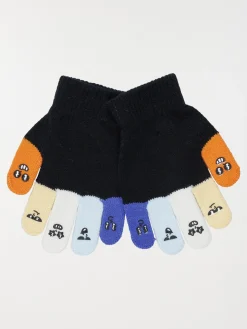 Gants coloris noir garçon
