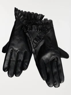 Gants fantaisies noirs femme
