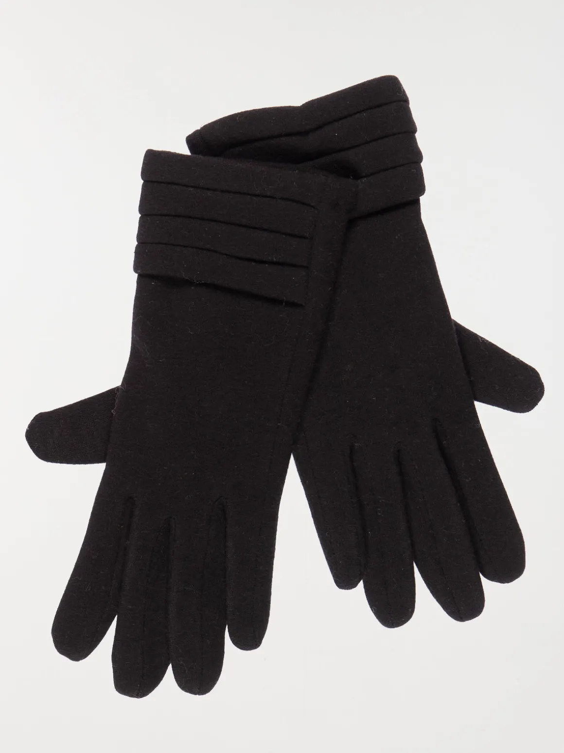 Gants noirs tactile femme