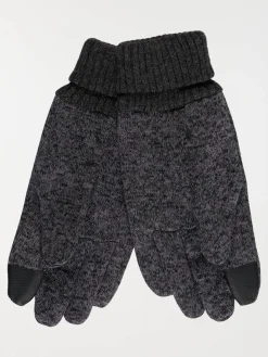 Gants tactiles gris homme