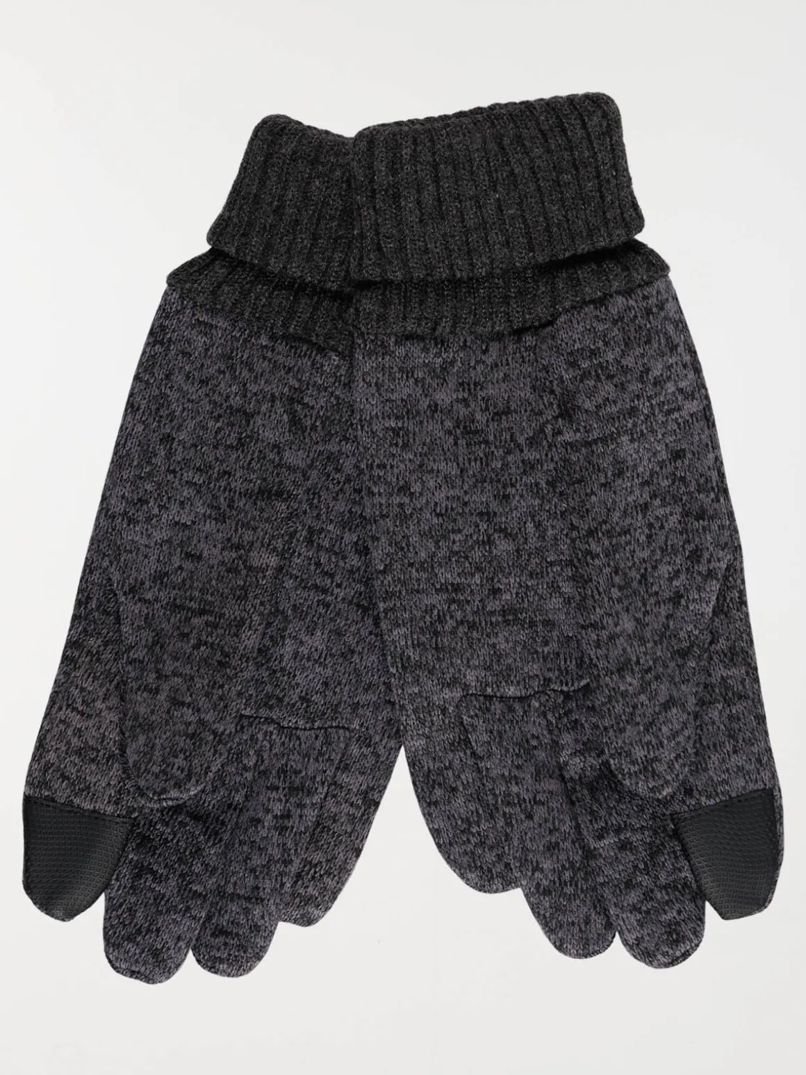 Gants tactiles gris homme