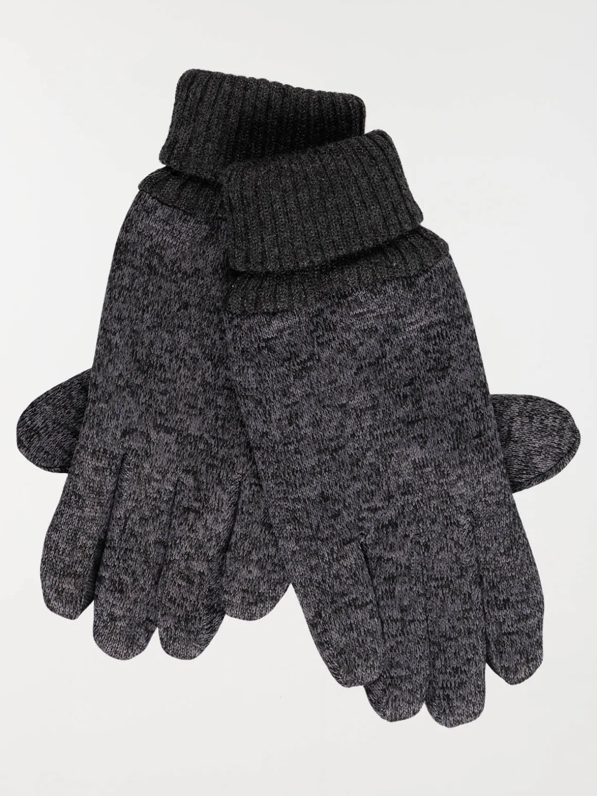 Gants tactiles gris homme