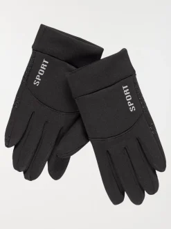 Gants techniques noirs et tactiles homme