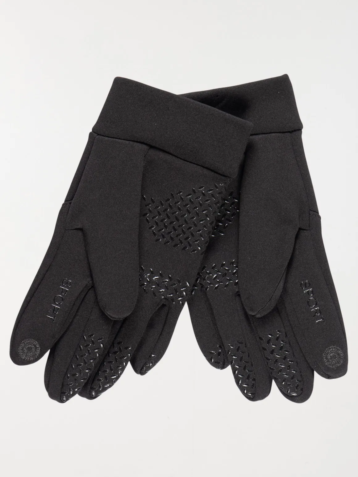 Gants techniques noirs et tactiles homme
