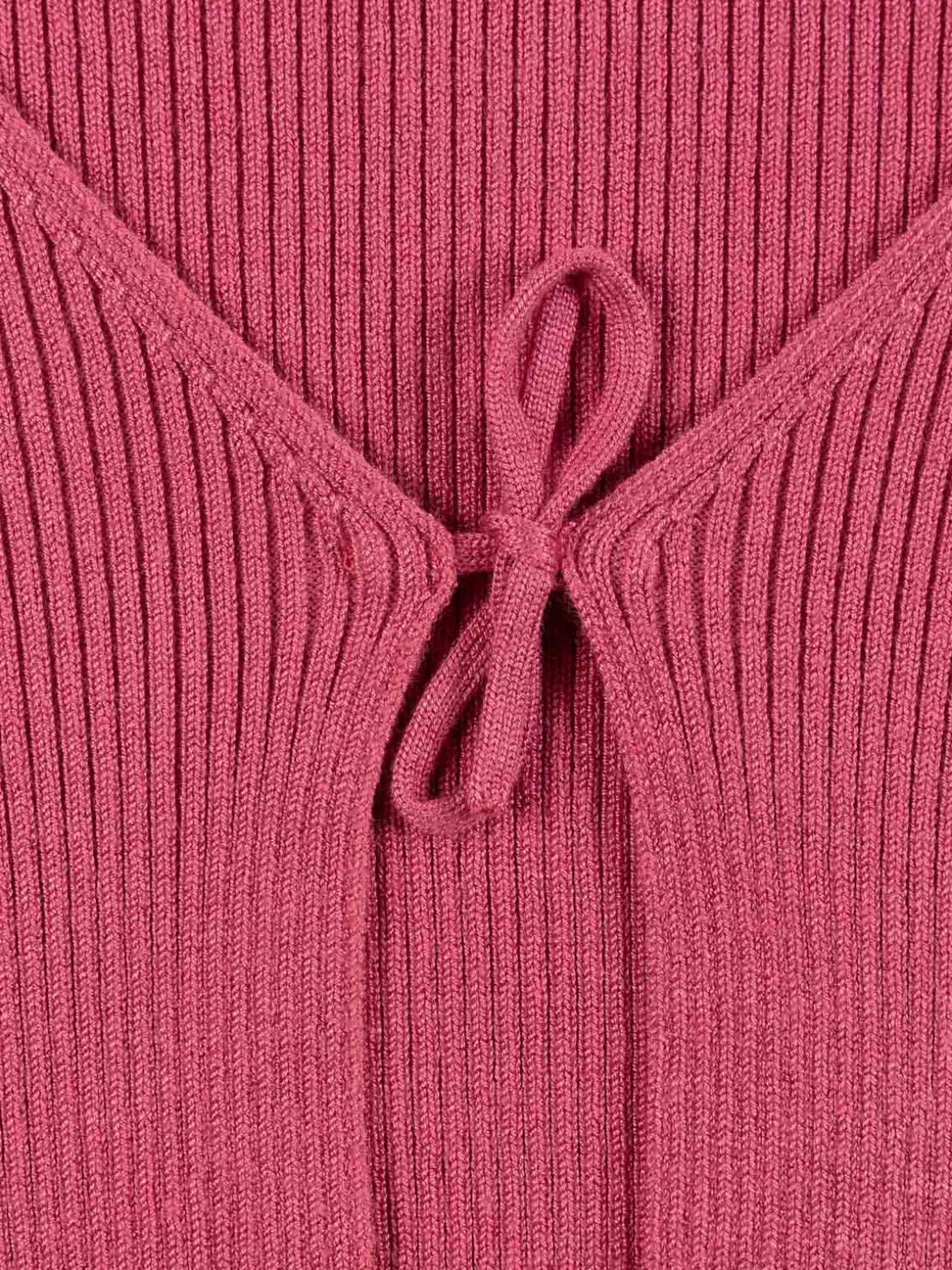 Gilet à nouer côtelé fille (XXS-M)