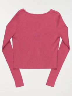 Gilet à nouer côtelé fille (XXS-M)