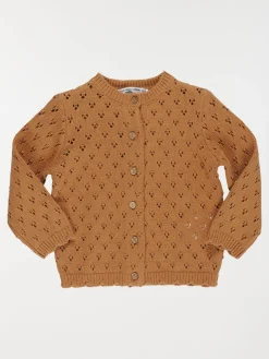 Gilet ajouré fille (3-36M)