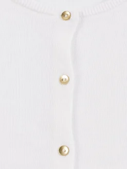 Gilet basique blanc fille (3-12A)