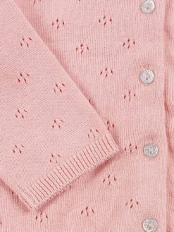 Gilet basique new pink fille (3-36M)
