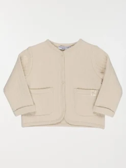 Gilet boutonné 2 poches fille (3-36M)