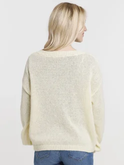 Gilet boutonné col V femme