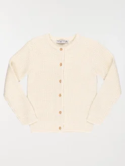 Gilet boutonné coquille fille (3-12A)