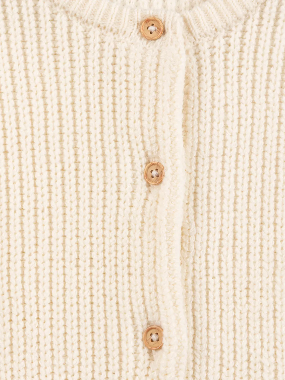 Gilet boutonné coquille fille (3-12A)