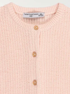 Gilet boutonné doly pink fille (3-12A)