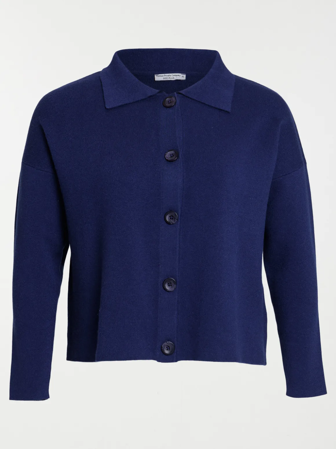 Gilet boutonné grande taille femme