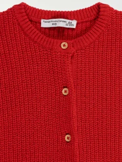 Gilet boutonné red US fille (3-12A)