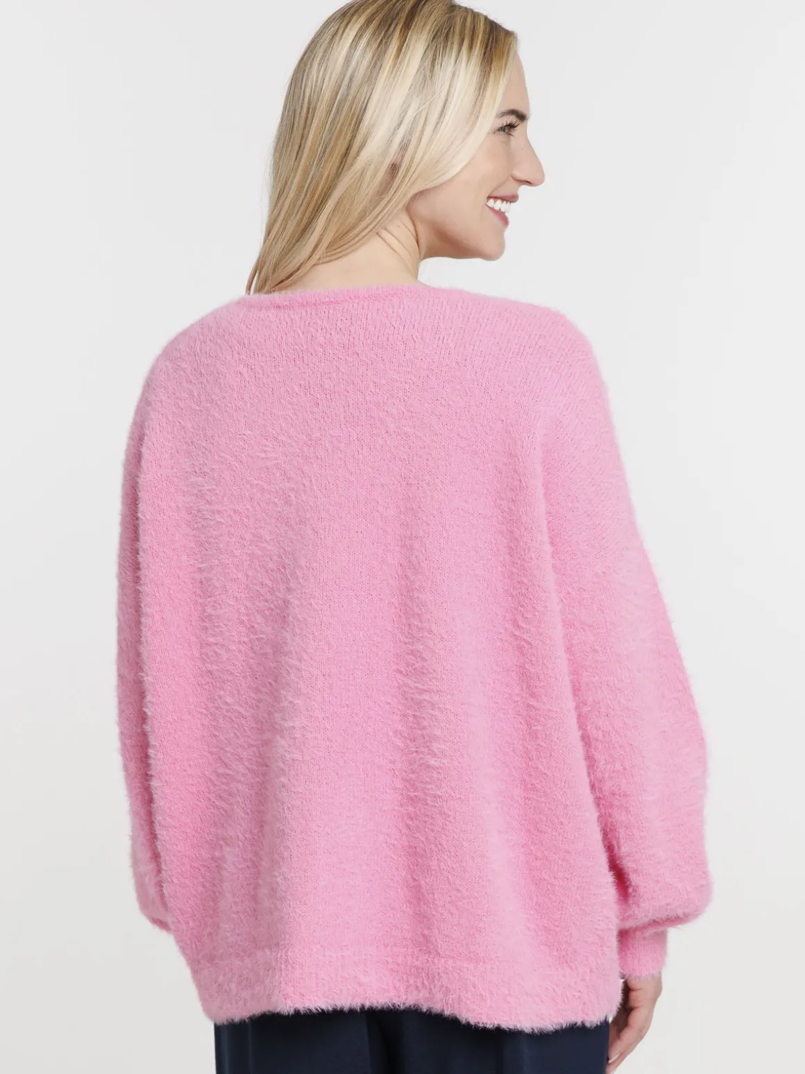 Gilet col rond noeuds femme