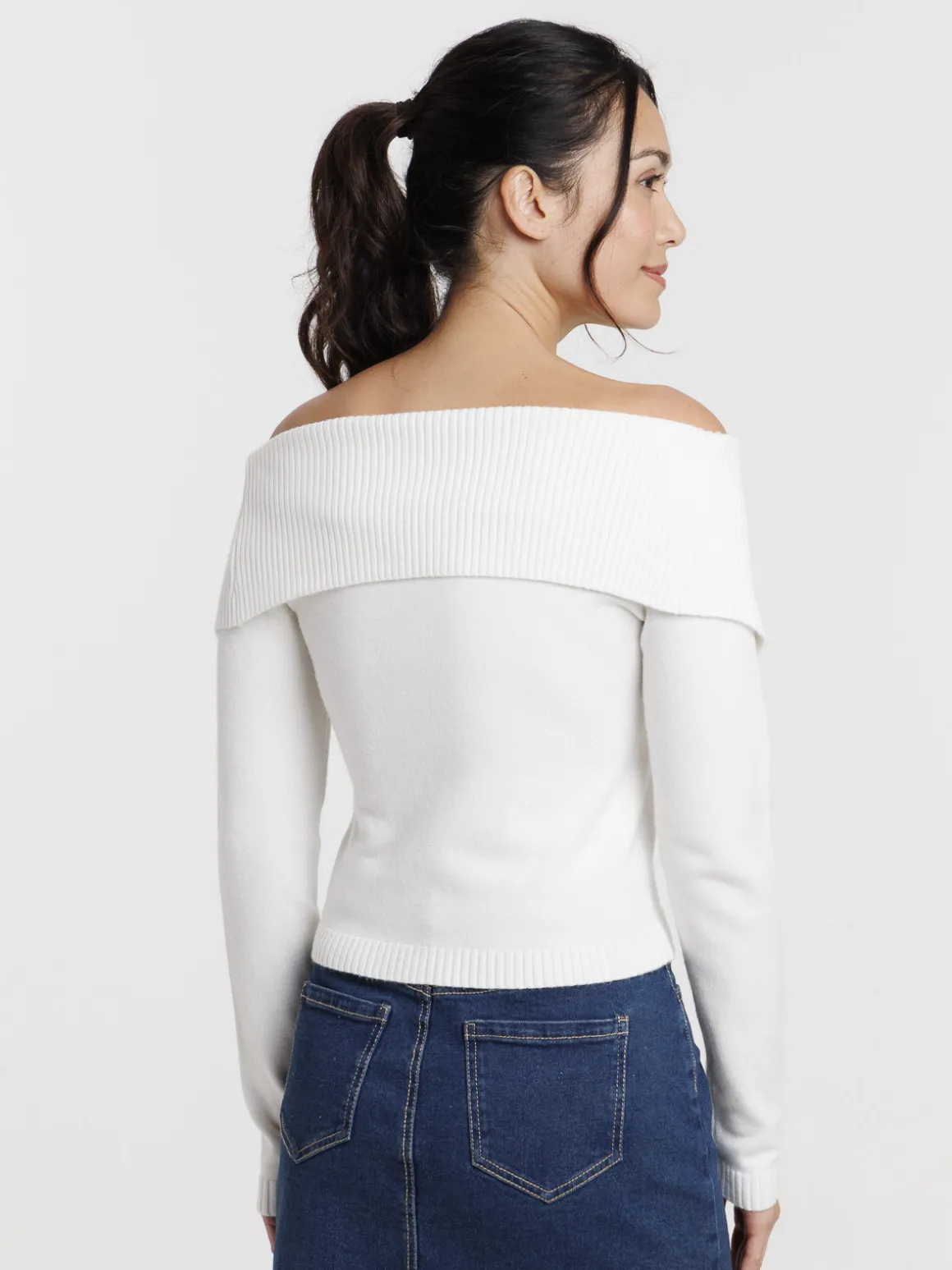 Gilet court zippé écru femme