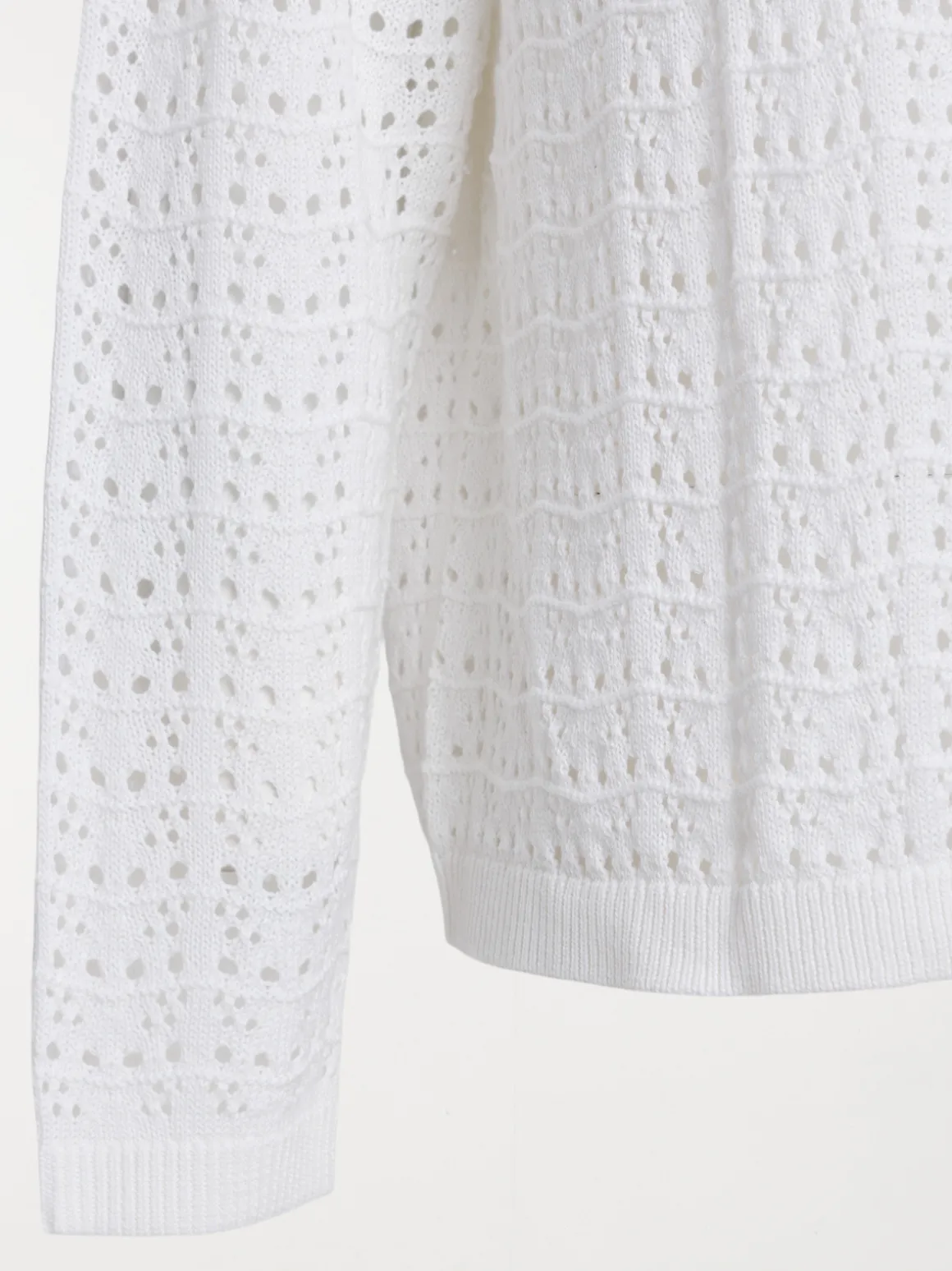 Gilet écru à nouer grande taille femme