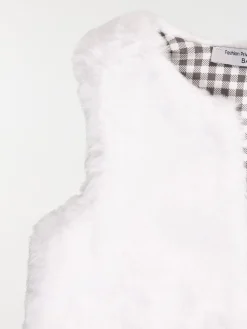 Gilet doux sans manches fille (3-36M)