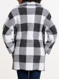 Gilet femme à carreaux