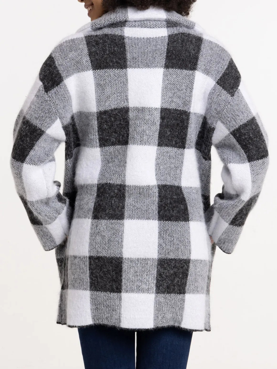 Gilet femme à carreaux