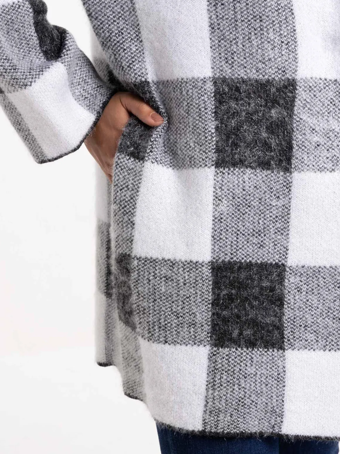 Gilet femme à carreaux
