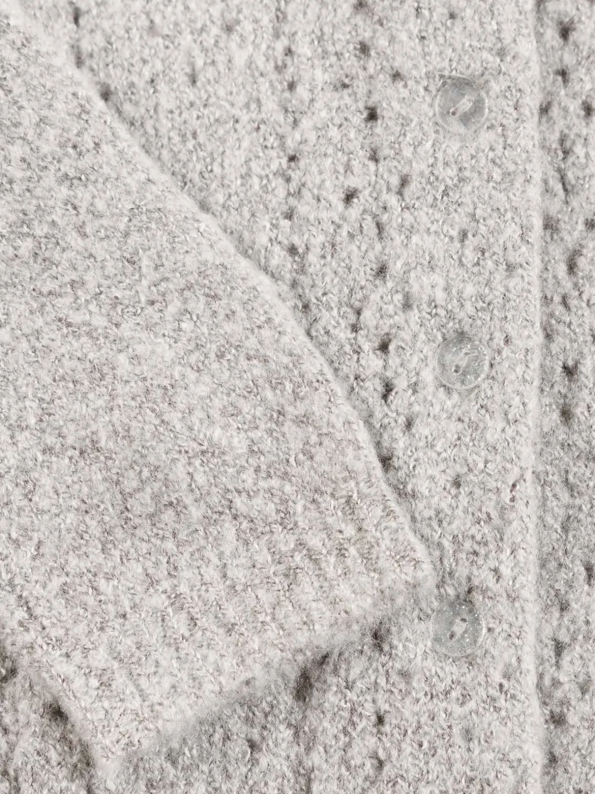 Gilet gris clair chiné fille (3-36M)