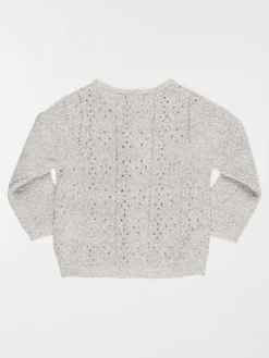 Gilet gris clair chiné fille (3-36M)