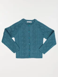Gilet maille fantaisie fille (3-12A)