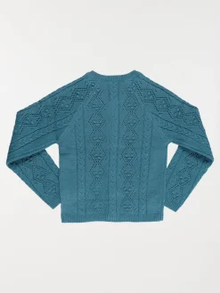 Gilet maille fantaisie fille (3-12A)
