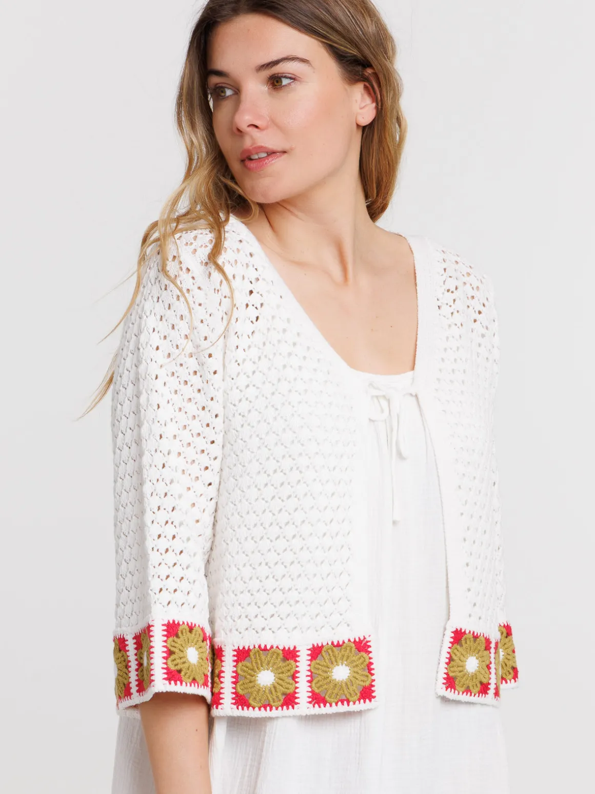 Gilet manches courtes femme